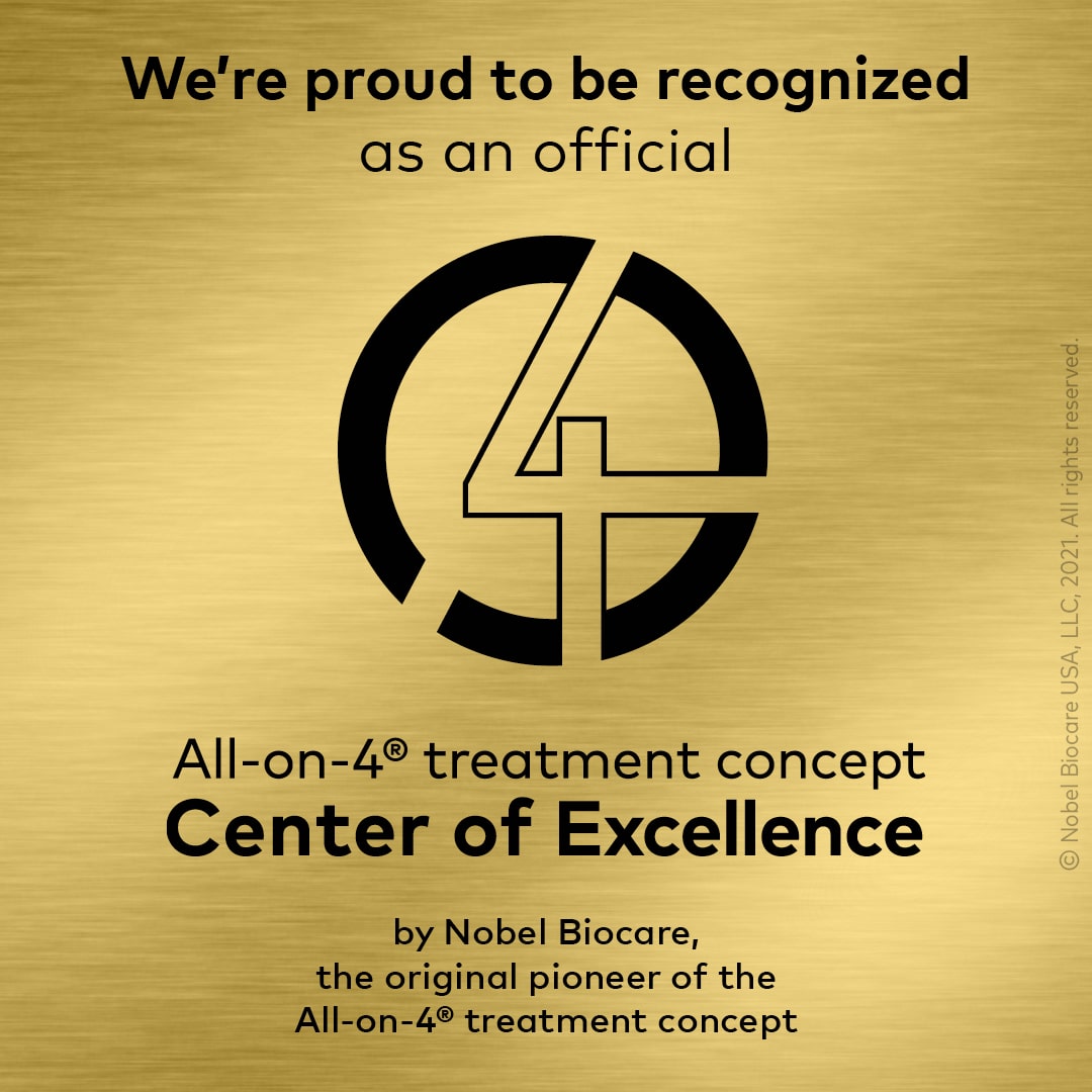  Implant and Cosmetic Dentistry recognized as an official All-on-4 treatment center of excellence