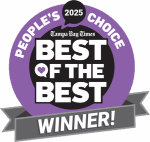 Tampa Bay Times Best of the Best 2025 People's Choice Winner badge - Family, Implant & Cosmetic Dentistry in Brandon, FL